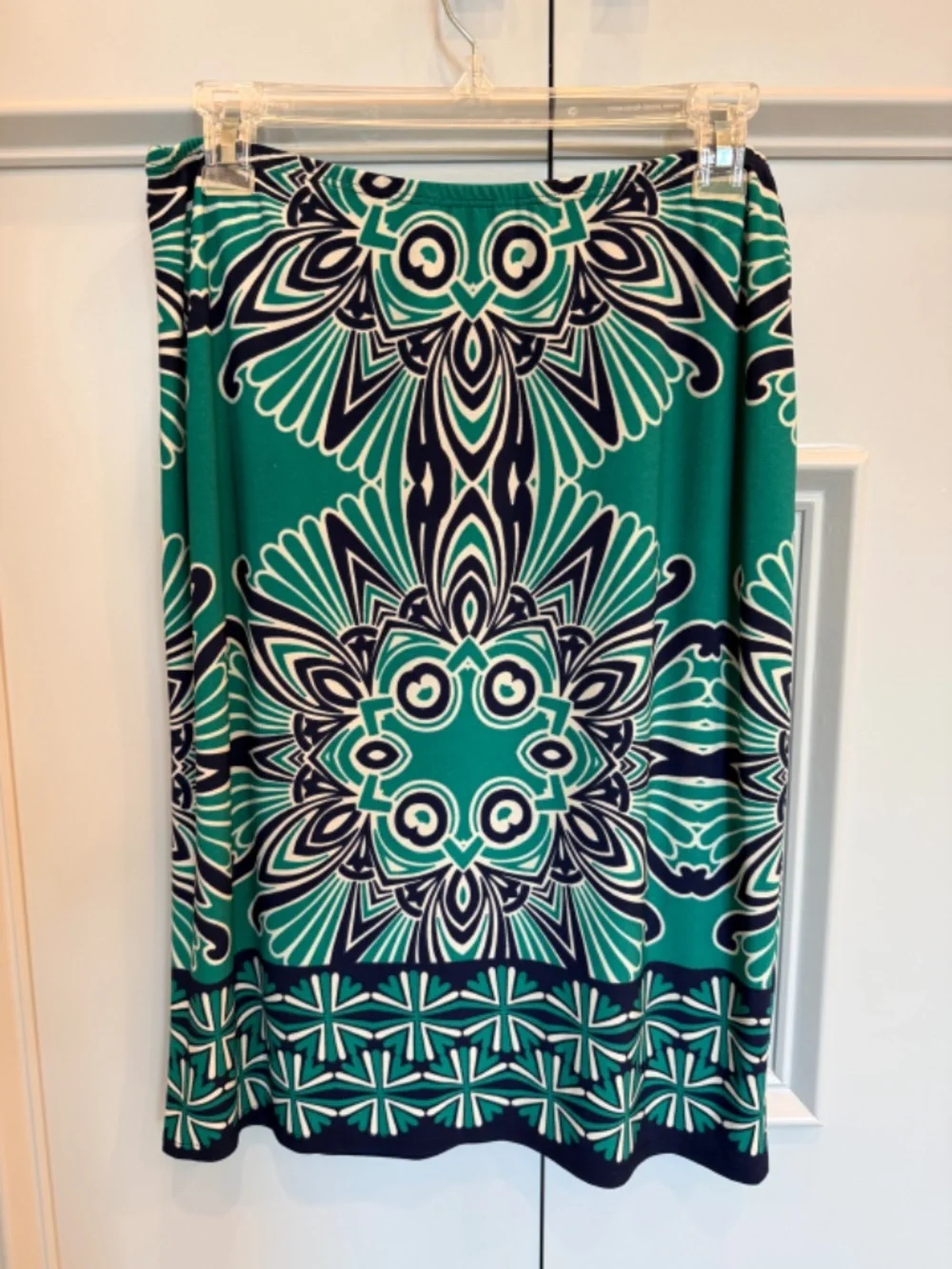 Sunny Leigh jersey geometric skirt